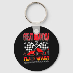 Great Grandma Of The Two Fast 2nd Birthday Boy Key Ring