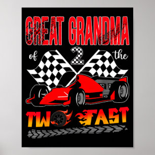 Great Grandma Of The Two Fast 2nd Birthday Boy Poster