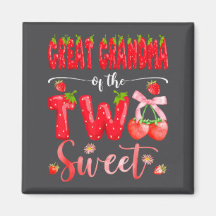 Great Grandma Of The Two Sweet 2nd Birthday Girl S Magnet
