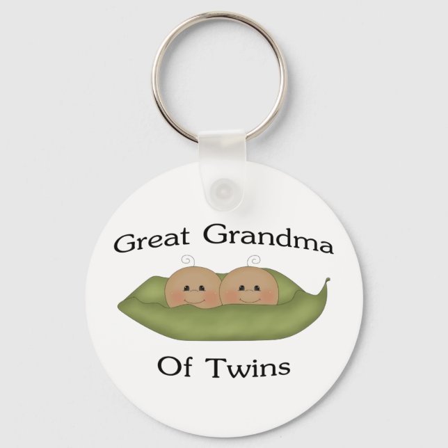 Great Grandma Of Twin Key Ring (Front)