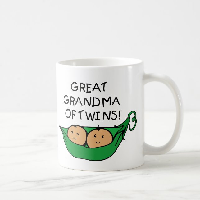 Great Grandma of Twins Pod Coffee Mug (Right)