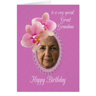 Great Grandma Special Birthday Wishes Orchids