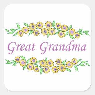 Great Grandma Square Sticker