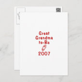 Great Grandma To Be 11 Postcard (Front/Back)