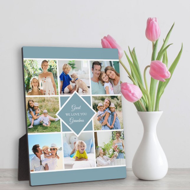 Great Grandma We Love You 8 Photo Collage Plaque (Creator Uploaded)