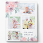 Great Grandma You're The Best 4 Photo Pink Flower