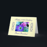 Great-grandma's 100th birthday card<br><div class="desc">Photo of beautiful flowers : "Happy 100th Birthday Grandma!"; " It is such a blessing to have you in our lives. Happy 100th birthday! We love you!" Photography by Maria Santos (Lusinhas do Sul)</div>