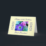 Great-grandma's 100th birthday card<br><div class="desc">Photo of beautiful flowers : "Happy 100th Birthday Grandma!"; " It is such a blessing to have you in our lives. Happy 100th birthday! We love you!" Photography by Maria Santos (Lusinhas do Sul)</div>