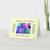 Great-grandma's 100th birthday