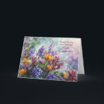 Great Grandmother Happy Birthday Flowers Card<br><div class="desc">Happy Birthday to a wonderful Great Grandmother! Or great grandma,  you can change it to say what you would like.</div>