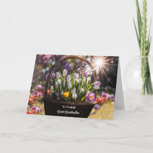 Great Grandmother Happy Mothers Day Spring Bouquet Card