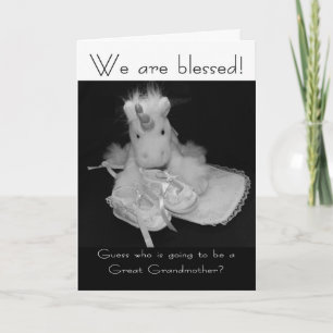 Great Grandmother new baby we are blessed Card