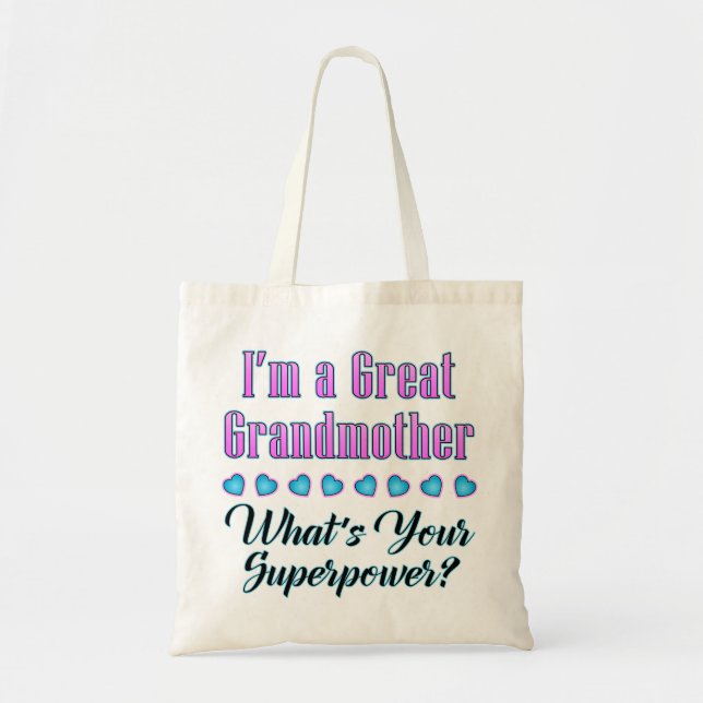 Great Grandmother Superpower Tote (Front)
