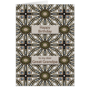 Great Grandpa Birthday Abstract Mandala Design