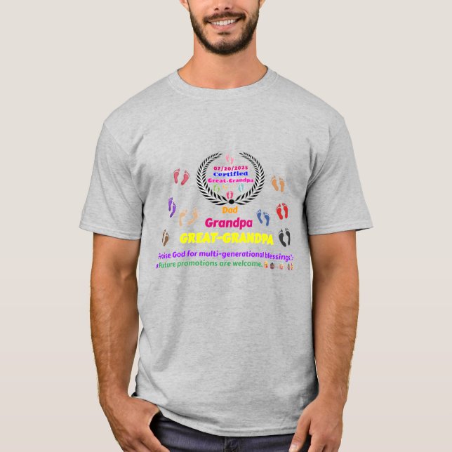 Great-Grandpa Commemorative T-Shirt (Front)