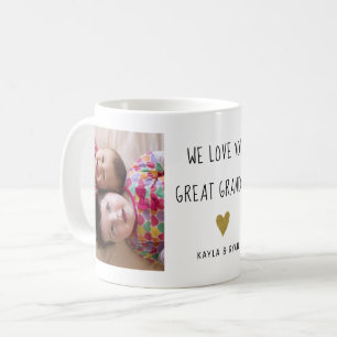 Great Grandpa Grandkids 2 Photo Collage Coffee Mug