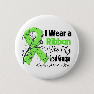 Great-Grandpa - Lymphoma Ribbon 6 Cm Round Badge