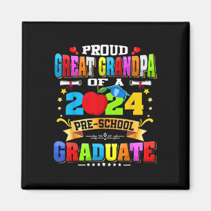 Great Grandpa Of A 2024 Pre-k Graduate Funny Famil Magnet