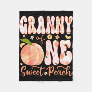 Great grandpa of one sweet peach 1st birthday girl fleece blanket