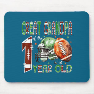 Great Grandpa Of The 1 Year Old Football 1st Birth Mouse Mat
