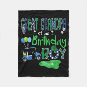 Great grandpa of the birthday boy hole in one golf fleece blanket