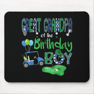 Great Grandpa Of The Birthday Boy Hole In One Golf Mouse Mat