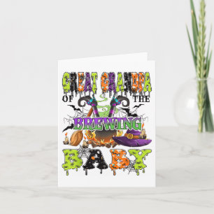 Great Grandpa Of The Brewing Baby Spooky Halloween Card