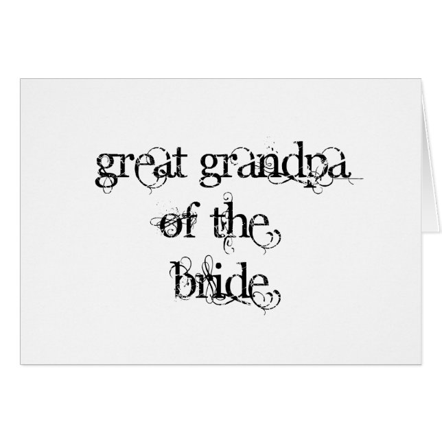 Great Grandpa of the Bride (Front Horizontal)