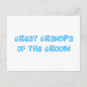 Great Grandpa of the Groom Postcard