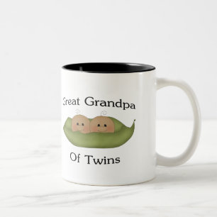 Great Grandpa Of Twins Two-Tone Coffee Mug