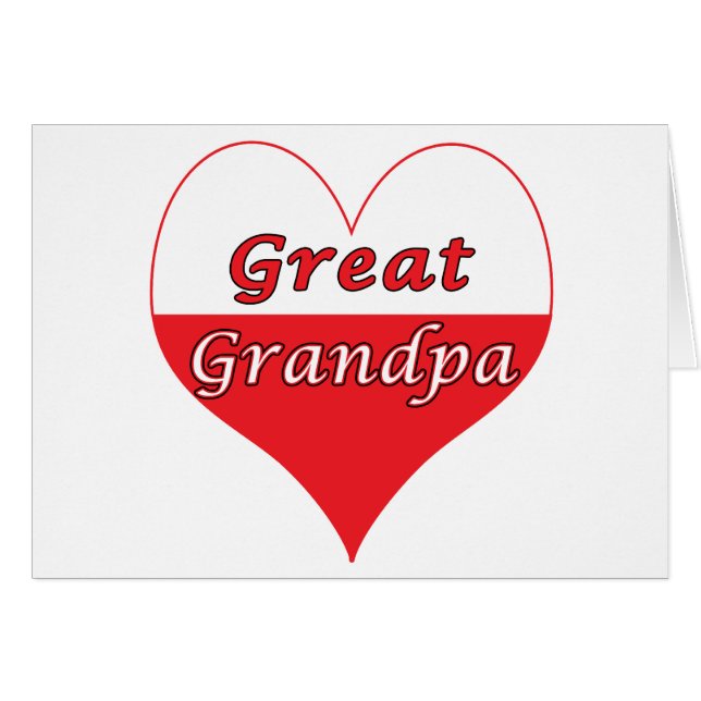 Great Grandpa Polish Heart (Front Horizontal)
