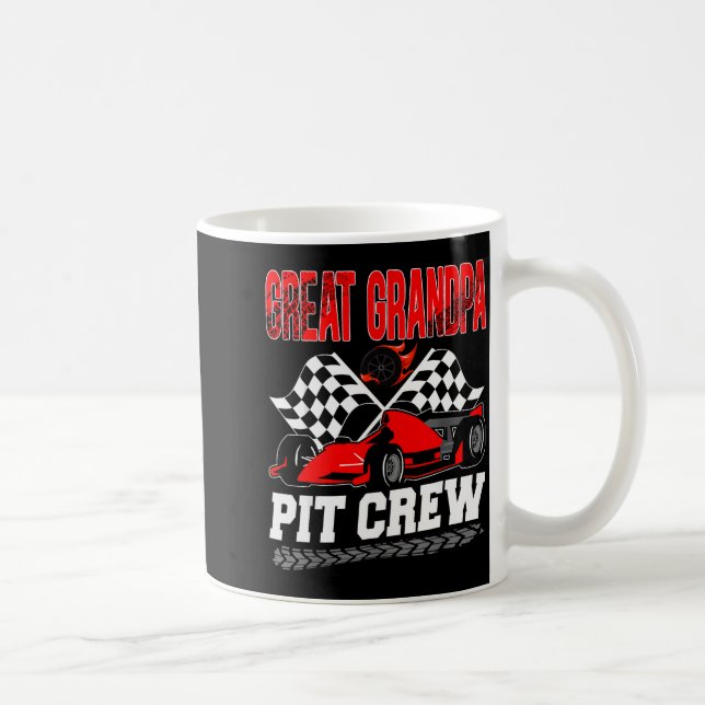 Great Grandpa T Crew Racing Family Race Car Birthd Coffee Mug (Right)