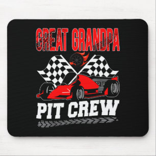 Great Grandpa T Crew Racing Family Race Car Birthd Mouse Mat
