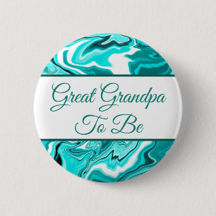 Great Grandpa To Be   Boy's  Baby Shower   Button