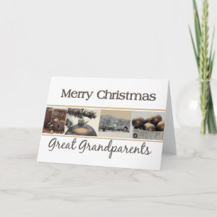 Great Grandparents Merry Christmas Holiday Card