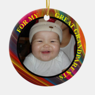 Great Grandparents Photo Gift Tag & Ornament