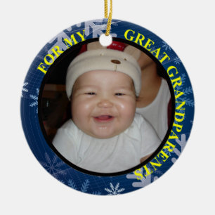 Great Grandparents Photo Gift Tag & Ornament