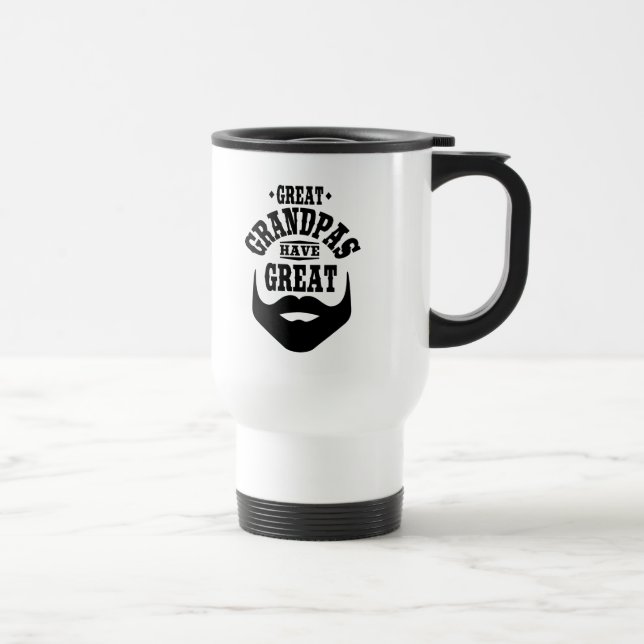 Great Grandpas Have Great Beards Travel Mug (Right)