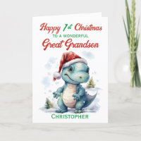 Great Grandson 1st Christmas Dinosaur