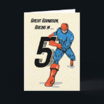 Great Grandson 5th Birthday Superhero Card<br><div class="desc">If you are looking to surprise your dearest great grandson on the celebration of his 5th birthday which is arriving very then you should already be getting your hands on this superhero card so you can surprise him with this that has a special message for him.</div>