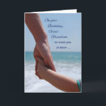 Great Grandson Child Birthday Holding Hands Beach Card<br><div class="desc">Celebrate a special today with this card with an adult holding a child’s hand on the cover. A beautiful card to send birthday greetings to your cherished and loved great grandson today.</div>