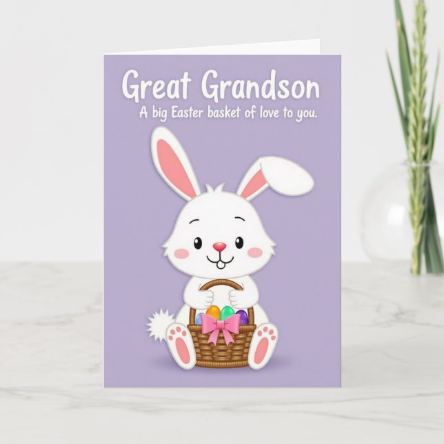 Great Grandson Easter Card (Front)