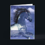Great Grandson Equine Birthday Card North American<br><div class="desc">Great Grandson Equine Birthday Card North American Indian Style</div>