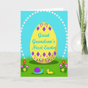 Great Grandson First Easter Card