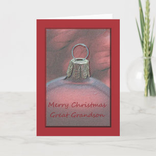 Great Grandson Merry Christmas Holiday Card