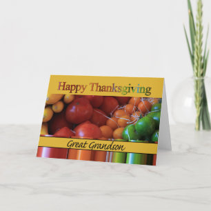 Great Grandson Thanksgiving Card
