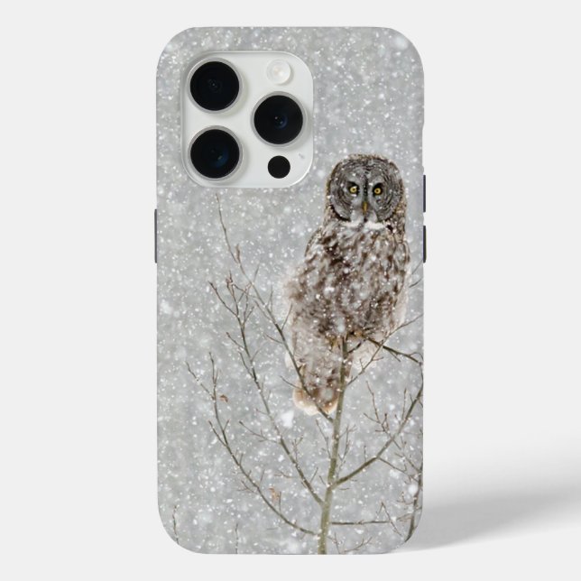 Great Gray Owl in Winter Case-Mate iPhone Case (Back)