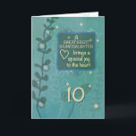 Great Great Granddaughter Religious 10th Birthday Card<br><div class="desc">Great great granddaughters are wonderful and joyful. Bring more joy into her life by giving her this card as she celebrates her 10th year birthday soon.</div>