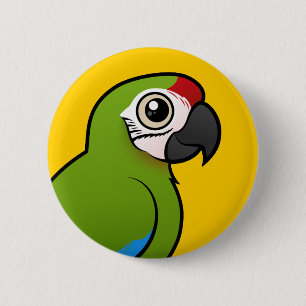Great Green Macaw 6 Cm Round Badge