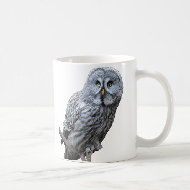 Great Grey Owl Coffee Mug (Right)